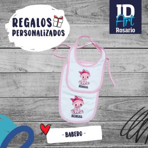 Babero y babita hechos por ID Art Rosario