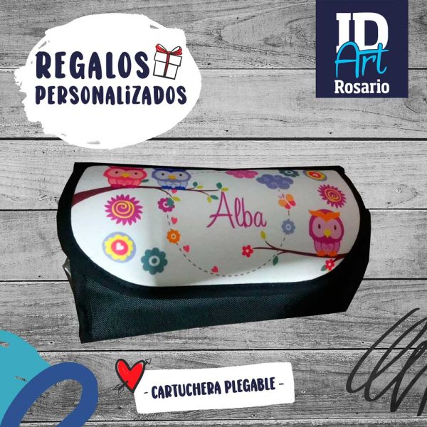 Cartuchera plegable hecha por ID Art Rosario