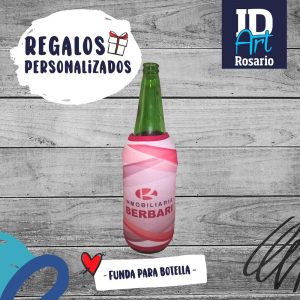 Funda botella hecha por ID Art Rosario