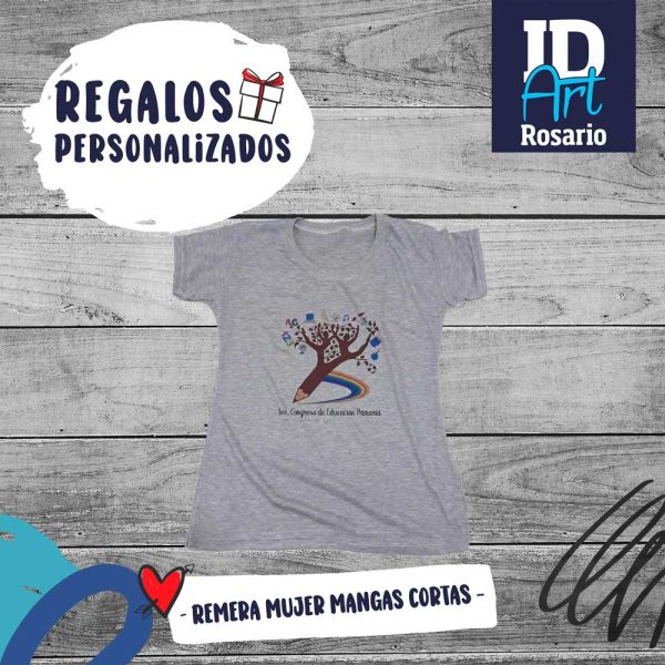 Remera mujer hecha por ID Art Rosario