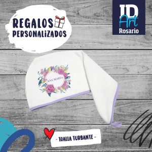 Toalla turbante personalizada